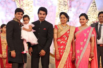 Hero Aadi Wedding Reception Photos